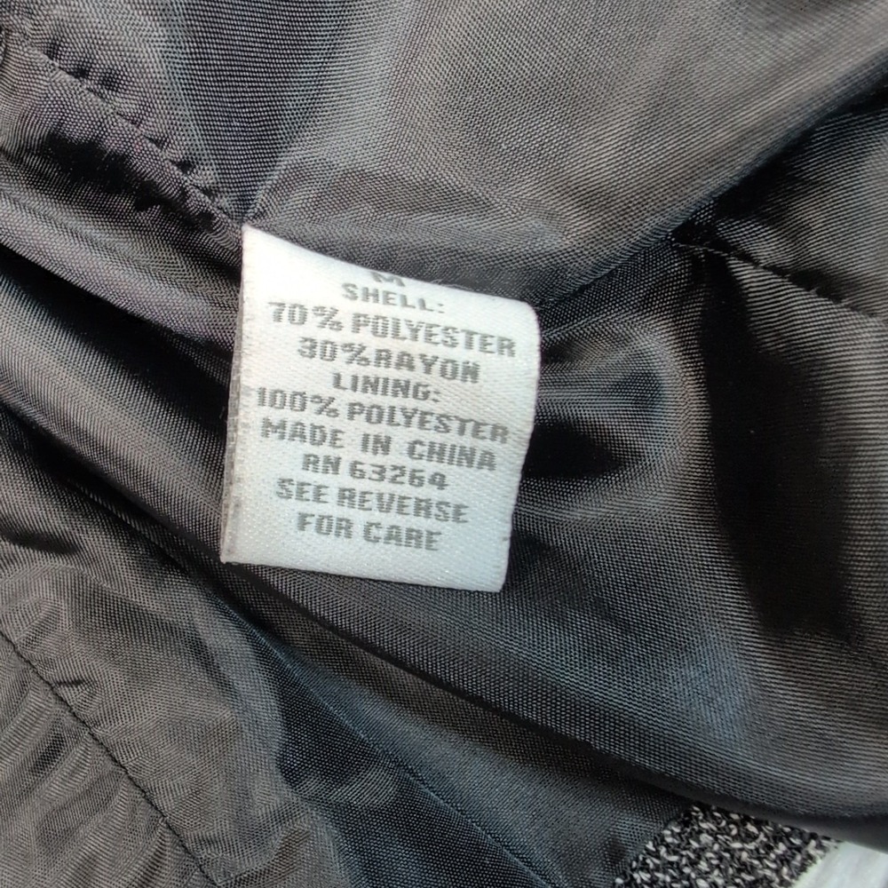 Dressbarn Jacket Womens M Gray Blazer Button Up Career‎ Comfort Preppy Casual - Picture 7 of 10